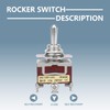Innfeeltech 3 Pcs Momentary Toggle Switch, 10A 125V, 2H-C123 SPDT,