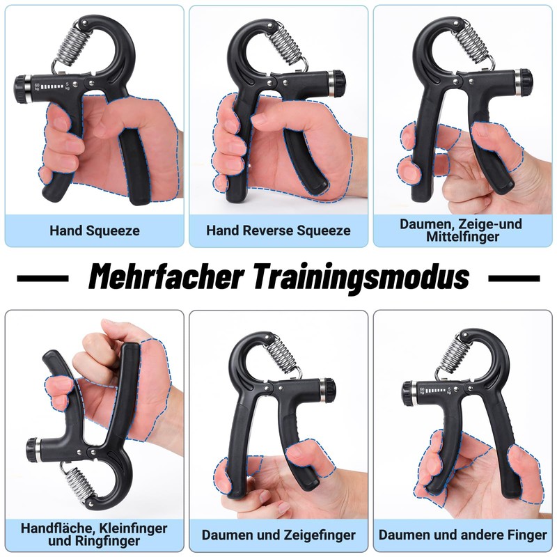 APOGO Hand Exerciser, Set of 2 Hand Training Device Finger