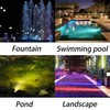 TENSUL RGB Pond Lights with Timer, IP68 Waterproof Underwater Dimmable