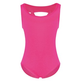 Phineein - Maillot de gimnasia sin mangas para niñas - Unitards atléticos cruzados para niños, Ciruela, 12-14years