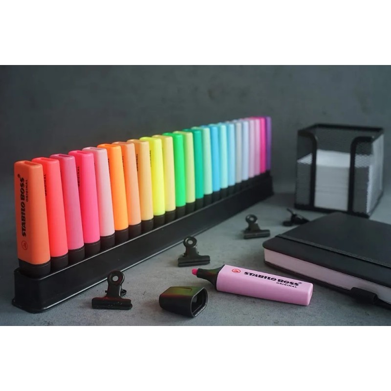 Destacadores Stabilo Boss 23 Colores + Base