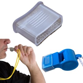 profit.relaxed Whistle Cover, Mouse Grip, Finger Grip, Referee Transparent Cover, Sports Equipment, Small Size, Set of 10
