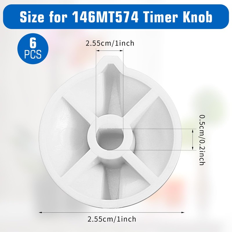 6Pcs Timer Knob Replacement, Timer Switch Knob Compatible with Intermatic