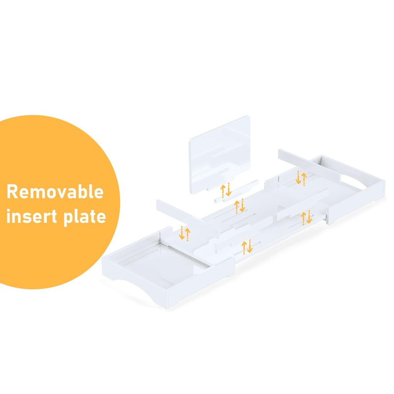 Bathtub Tray Caddy Table for Tub - Rulyyo Tub Tray