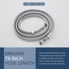 Angle Simple Replacement Shower Hose 79", Stainless Steel Flexible Handheld