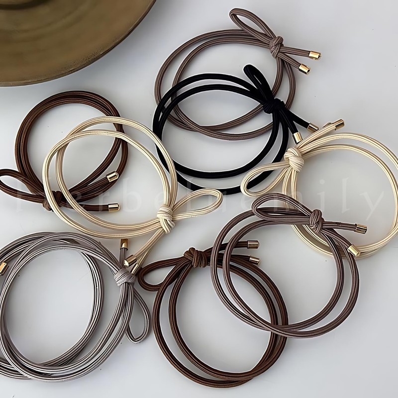 Herbeluemily Knot Hair Rubber Hair Rubber Non-marking Hair Rubber Ribbon