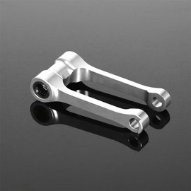GOODELY -1.18"" CNC Suspension Lowering Link Compatible With YAMAHA WR250F WR450F YZ250F YZ250FX YZ450F YZ450FX (Silver)