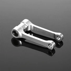 GOODELY -1.18"" CNC Suspension Lowering Link Compatible With YAMAHA WR250F WR450F YZ250F YZ250FX YZ450F YZ450FX (Silver)