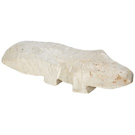 Honsell 79422 Soapstone Blank Crocodile, Prefabricated Soapstone Figure, Approx. 10 cm Tall, for Working with Rasp and File, Also Ideal for Children