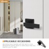 KNOBWELL 10 Pack Door Handles Black Interior Lever Dummy Door