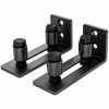 SMARTSTANDARD Sliding Barn Door Bottom Adjustable Floor Guide Roller, Black,