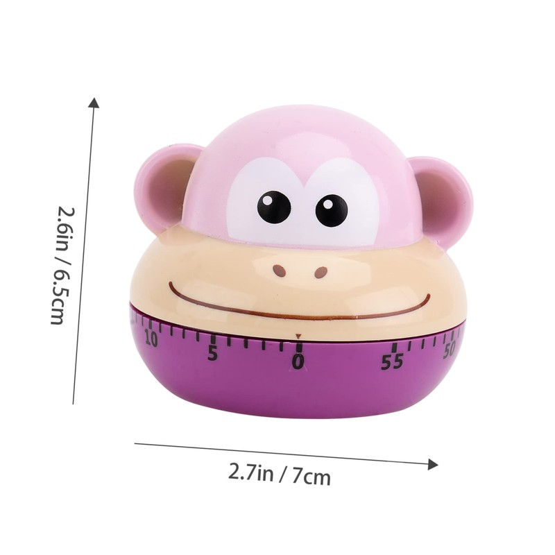 ABOOFAN 1Pc Cartoon Animal Kitchen Timer Practical Reminder for Cooking