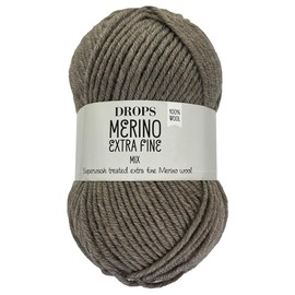 Frida's Wollhaus Drops 50 g Merino Extra Fine Mulesing-Free Washable Crochet Knitting 46 Colours (Mix 07 | Light Taupe)