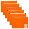 eco-eco A5 50% Recycled Orange Zip Expanding File Folder -