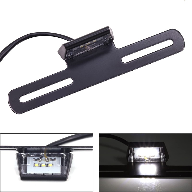 Aoling Motorcycle License Plate Light, 12 V, 3 LED, Stay,