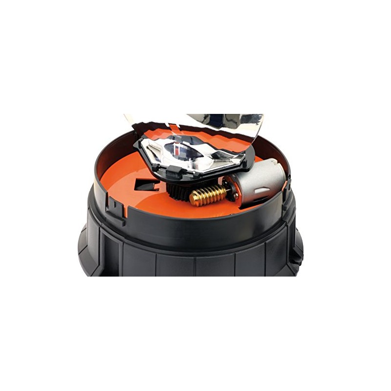 Halogen Beacon Orange Large with Fixed Base, Indicator Light 12