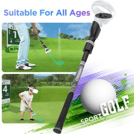 YOGES VR Golf Club Handle Compatible with Oculus-Quest 2-Accessories, Virtual Reality Baseball Controller Attachment, Simulator Real Golf Game Bat Adapter for Golf+, Walkabout Mini Golf, Golf5eclub