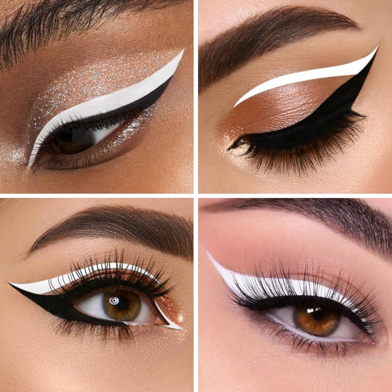 Docolor Ultra Fine Precision White Eyeliner, Professional Liquid Eyeliner, Waterproof