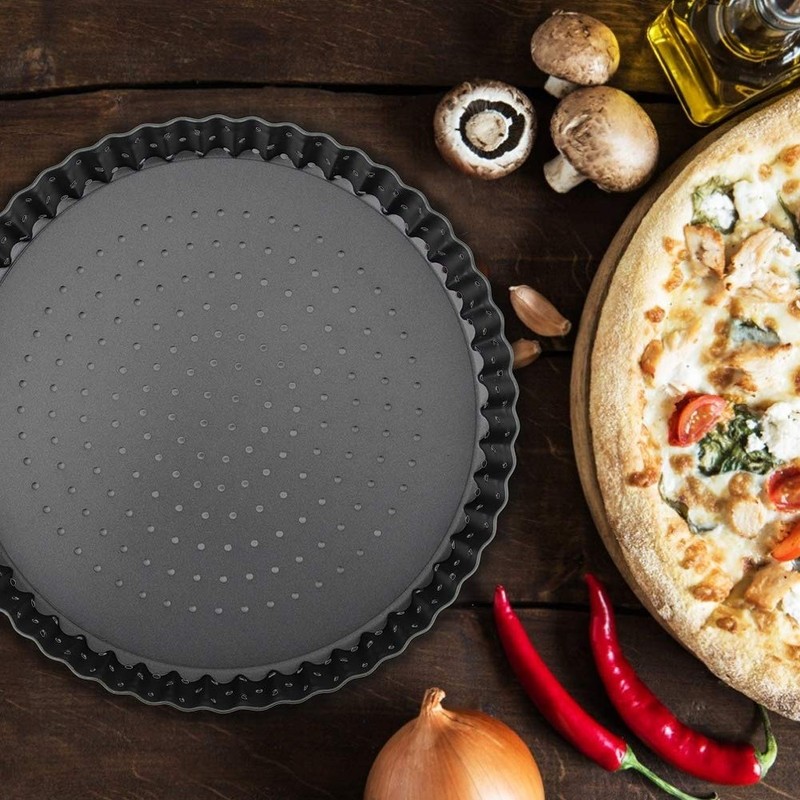 WOOXGEHM Pizza Pan, Good Thermal Conductivity, High Strength, High Temperature