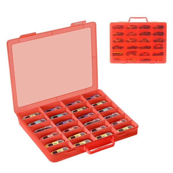 RHCOM Toy Storage Organizer Case for Hot Wheels Car, for