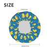 Rubber Ducks Shower Cap For Women Reusable Waterproof Double Layers