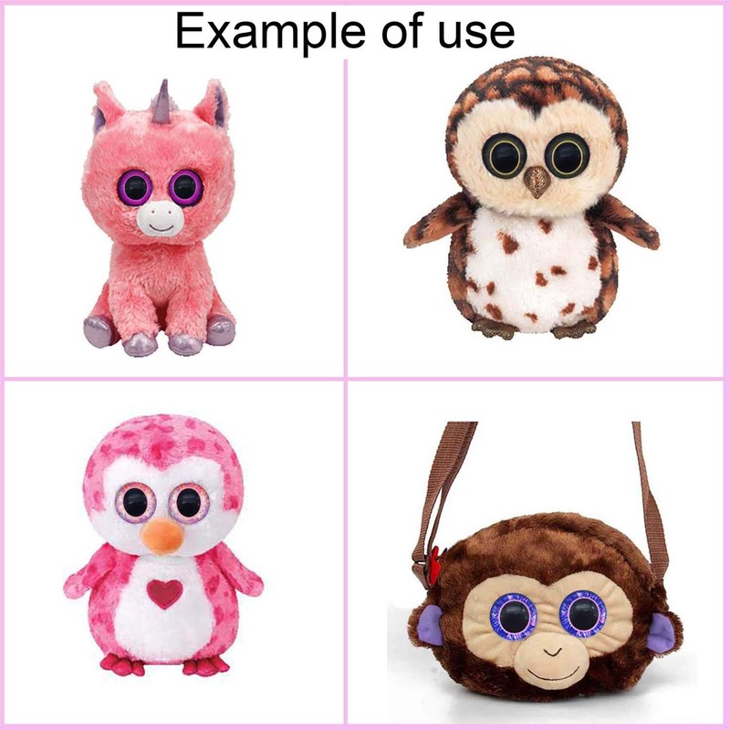 GraceAngie 40PCS (20Pairs) 15mm Mixed Color Lucky Evil Eyes Animal