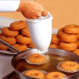 STGBCST Portable Donut Maker Donut Cutter Baking Tool Plastic Dough Dispenser DIY Fried Donut Mould for Making Kitchen Pastry
