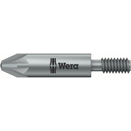 WERA 065096 Vera PZ2X33 11 Series Posidrive Bit, Inserted M4 Thread, Blade Size PZ2, Total Length 1.3 inches (33 mm)