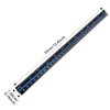 Metal Scale Ruler - 30cm Black Aluminium Triangular Scale Ruler