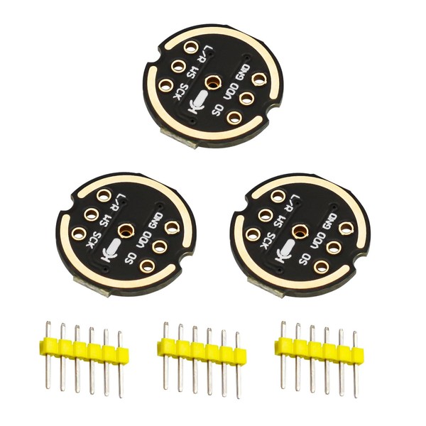 ARCELI 3pcs INMP441 Omnidirectional Microphone Module, I2S MEMS Interface, High Precision Low Performance, Compatible with ESP32