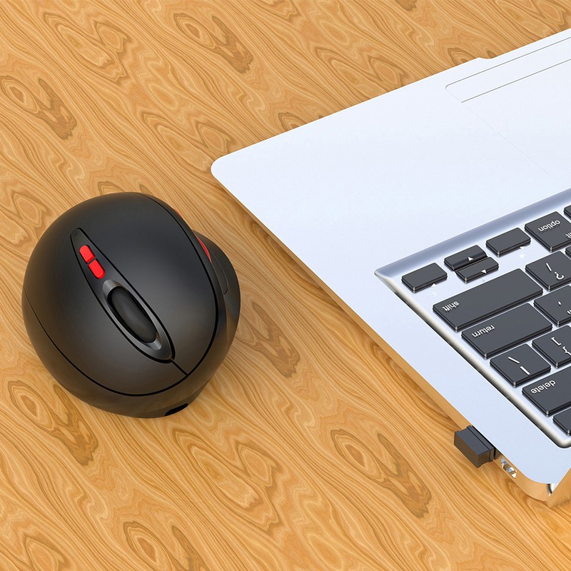 HXSJ T31 Vertical 2.4G Wireless Mouse Rechargeable USB Mouse with