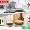 Piconico Plate Holder for Kitchen Drawer - 2Pcs White Bamboo