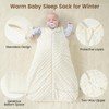 david's kids Fleece Baby Sleep Sack 6-12 Months, 2.5 Tog