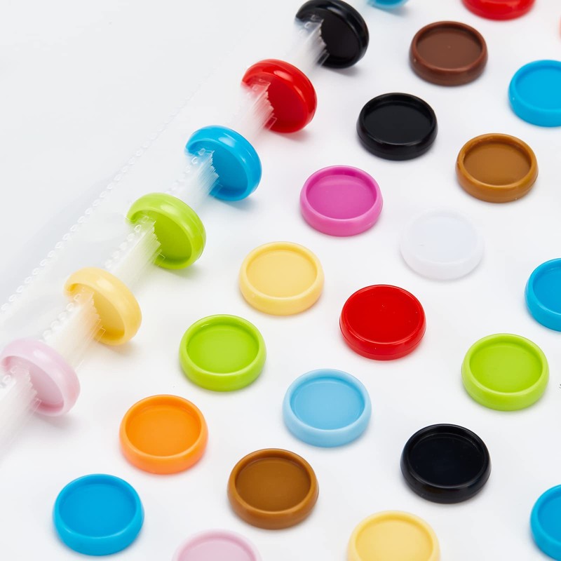 craspire 12-Colour Expansion Discs Pack of 120 Plastic Book Discbound