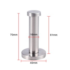 Bohaner Towel Robe Coat Hook Holder Hanger Hooks Stainless Steel Bathroom Accessory 6Pcs