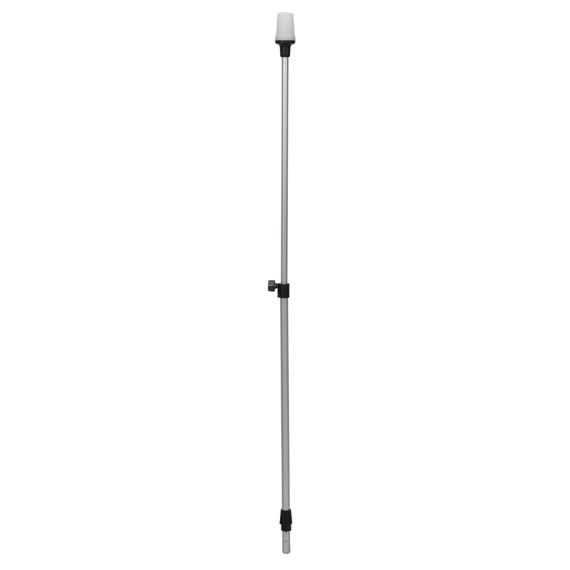 attwood 5610-48-7 Telescoping Pole Light, All-Around Light, Height-Adjustable 26-42 inches,