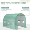 Outsunny 9.8' x 6.6' x 6.6' Plastic Greenhouse Cover Replacement,