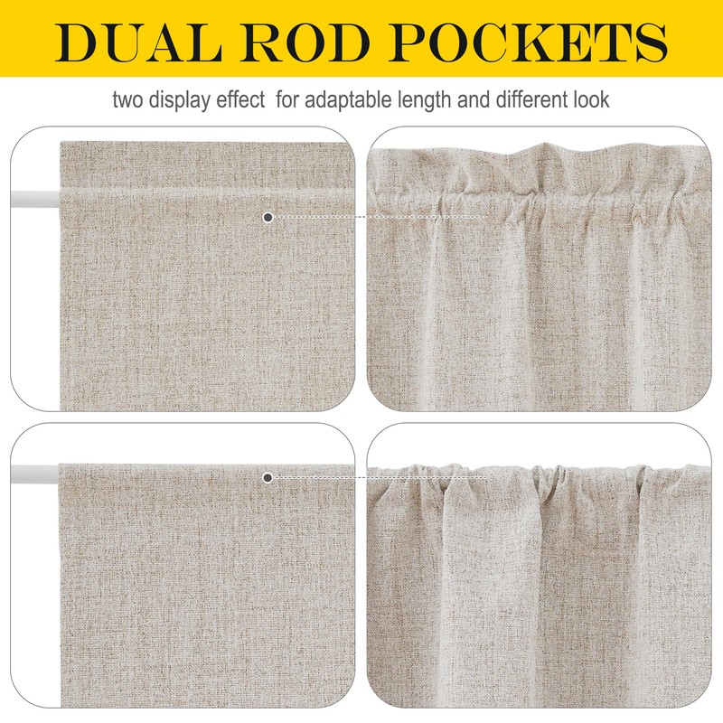 NICETOWN Door Curtains, 25 x 72 inch Long 100% Blackout