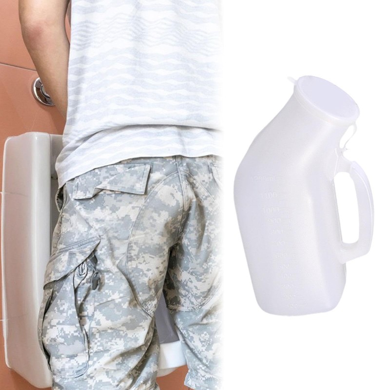 perfeclan Männliche Urinalflasche, männliche Urinal -Pee -Flasche, 1200 ml leckere