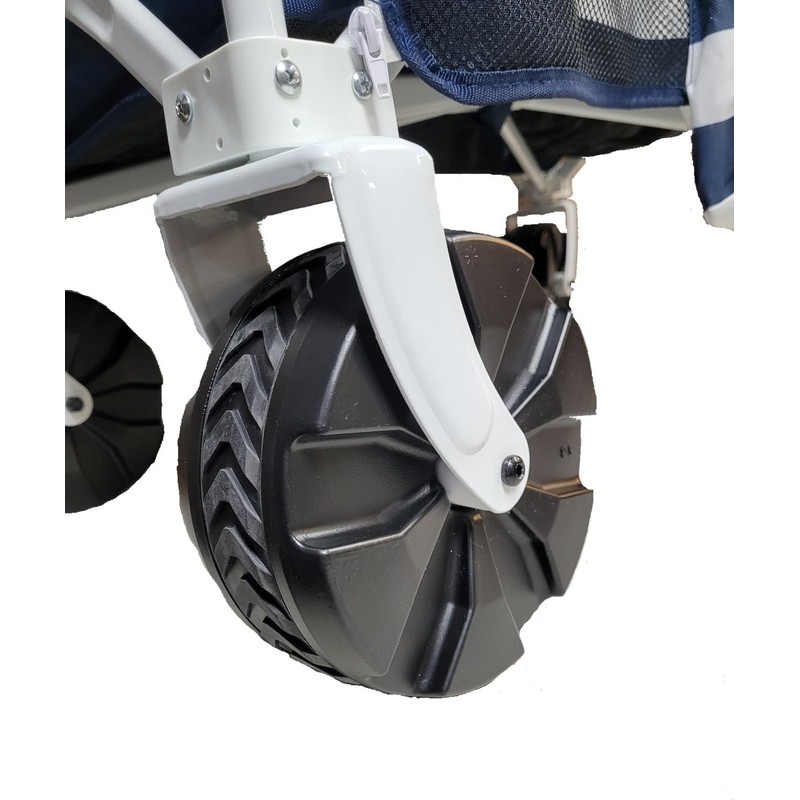 Old Bahama Bay Quad Folding Wagon Blue with White Stripe