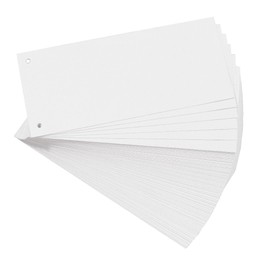 Exacompta 13305B Pack of 100 Premium Cardboard Dividers 10.5 x 24 cm White for Clear Display of Your Documents Dividers Dividers Folder Index