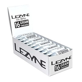 Lezyne 25g Threaded CO2 Bicycle Tire Inflation Cartridges - 30-Pack - 1-C2-CRTDG-V225