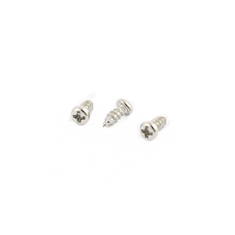 sourcing map 50pcs M2.5 x 6mm Stainless Steel Phillips Pan