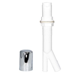 EZ-FLO 60421 Plastic Economy Air Gap with CP Cap, 8-3/4 inch, White