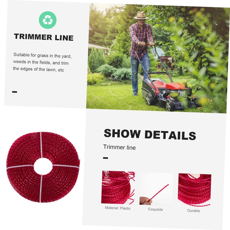 Kisangel Professional Mower Line String Trimmer Rope Tough and Easy