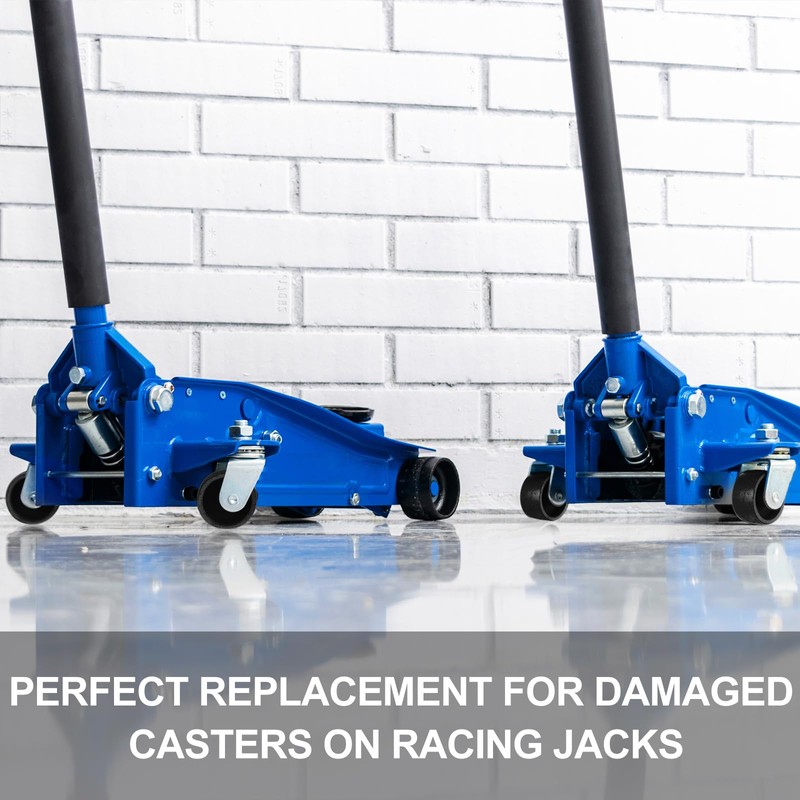 Landhoow 4 Pcs Floor Jack Casters for 3 Ton Floor