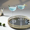 LaDovana Hand Blown Crystal Nick & Nora Cocktail Glasses |