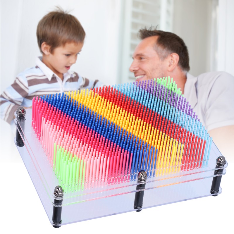 Pin Art Toy 3D Plastic Board Hand Print Model Cloning
