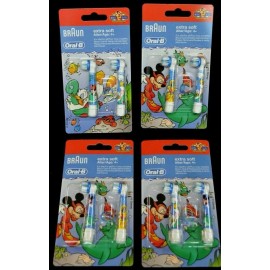 Oral-B Braun Oral-B "CROSS ACTION" Electric Toothbrush Replacement Brush Heads