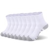 12 Pairs Mens Athletic Socks Cushioned Crew Socks Bulk Breathable